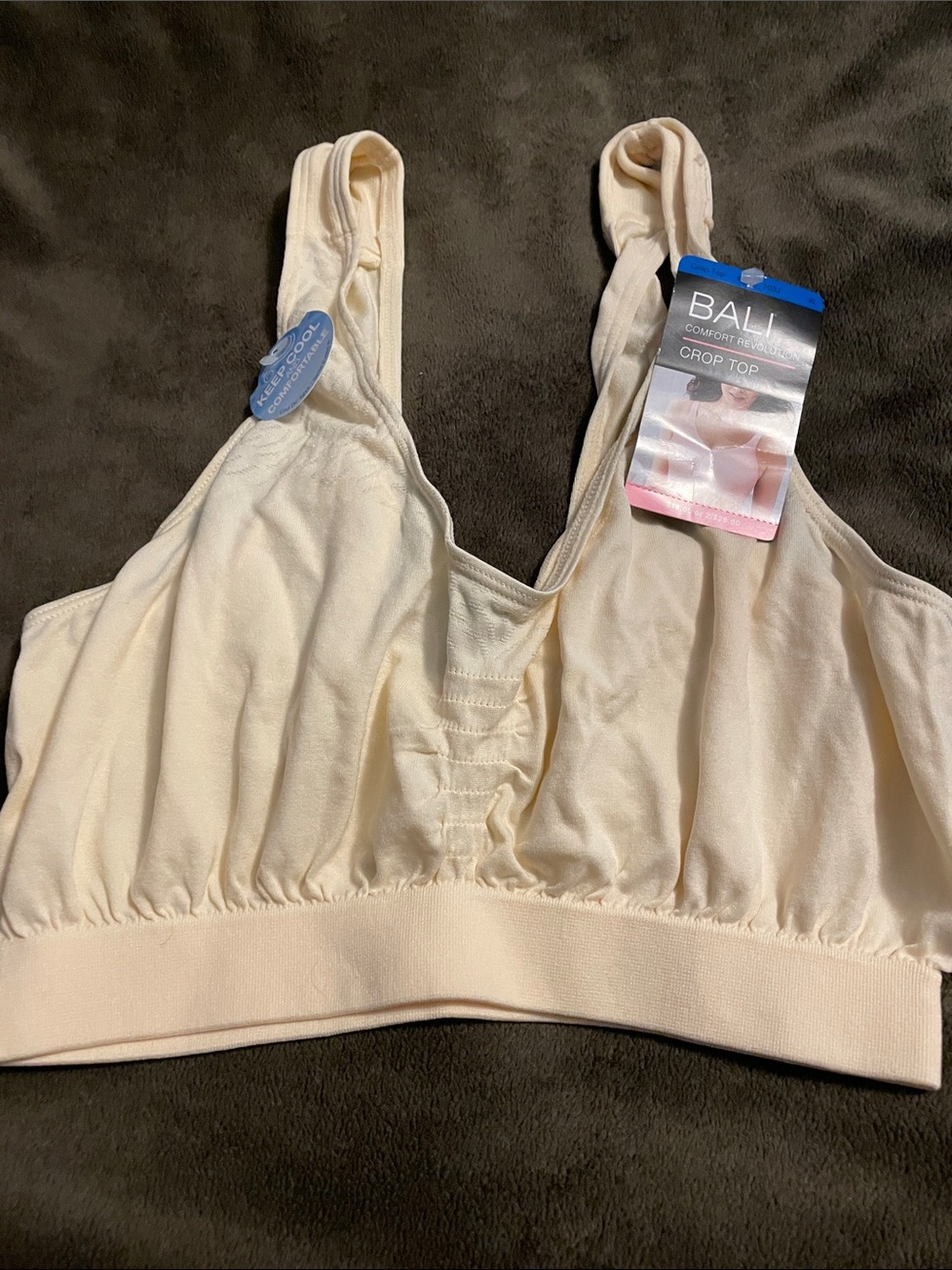 Bali Crop Top Bra in Cream